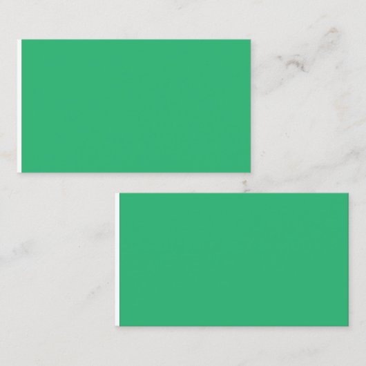 白い緑の背縁ど景 コーリングカード (正面/裏面)