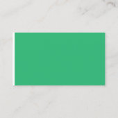 白い緑の背縁ど景 コーリングカード (裏面)