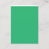 白い緑の背縁ど景 名刺 (裏面)