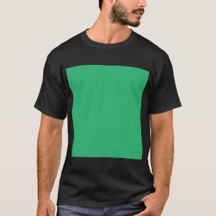 白い緑の背縁ど景 Tシャツ