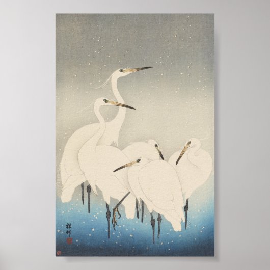 白い緑（5つ） ポスター (正面)