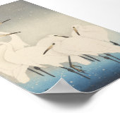 白い緑（5つ） ポスター (角)