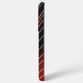 白い線で黒から赤 SAMSUNG GALAXYケース (裏面横)