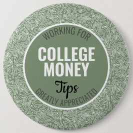 白い線のヒントを参照 |大学のお金 缶バッジ