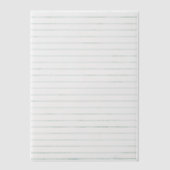 白い線の付いた紙 ベラム紙招待状 (正面)