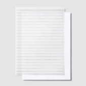 白い線の付いた紙 ベラム紙招待状 (オフセット)