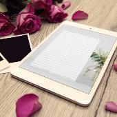 白い線の付いた紙 便箋