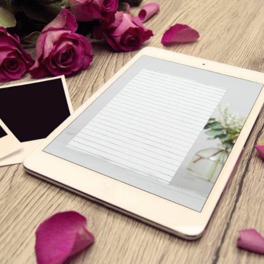 白い線の付いた紙 便箋