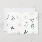 白い線毛の花 出欠カード (裏面)