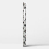 白い編み物の羊毛テクスチャが写真の背景をクローズアップ Case-Mate iPhoneケース (裏面 / 左)