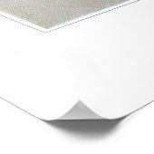 白い縁付きの果樹園 ポスター (角)