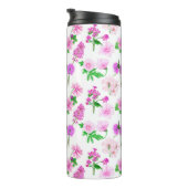 白い繊細な山花。カスタム. タンブラー (回転右)