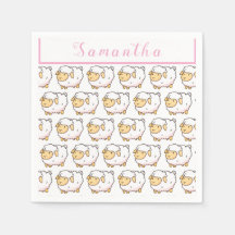 白い羊かわいいパーソナライズされた灯