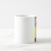 白い羊飼いの子犬のマグ コーヒーマグカップ (中央)