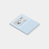 白い羊飼いの絵画-かわいい元の犬の芸術 ポストイット (アングル)