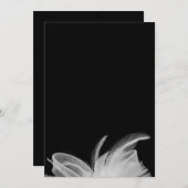 白い羽根 5×7インビテーション 招待状 (正面/裏面)