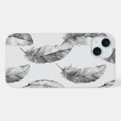 白い羽根 iPhoneケース (裏面横)