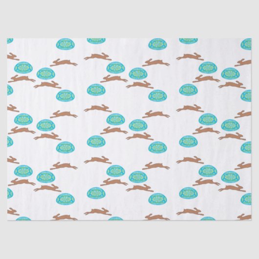 白い羽虫と卵を復活させる 薄葉紙 (正面)