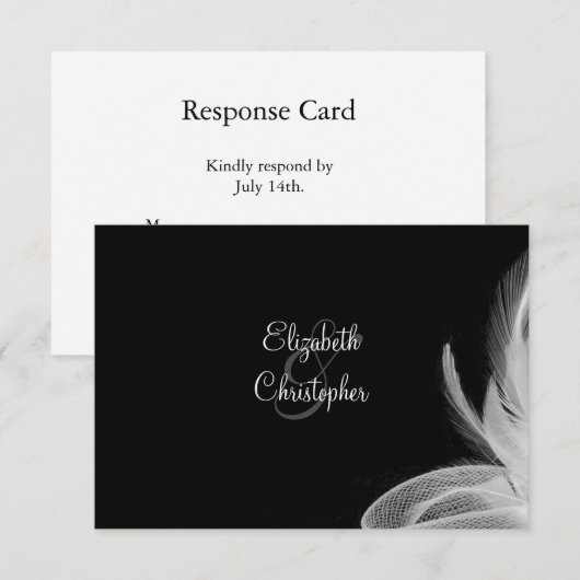 白い羽2 RSVP (正面/裏面)