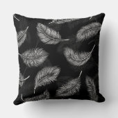 白い羽 クッション (裏面)