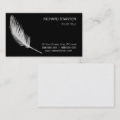 白い羽 名刺 (正面/裏面)