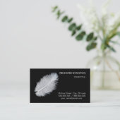 白い羽 名刺 (スタンド正面)