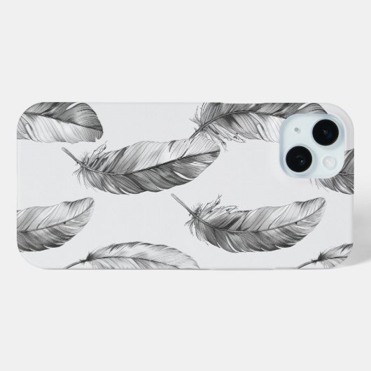 白い羽 Case-Mate iPhoneケース (裏面 (横))