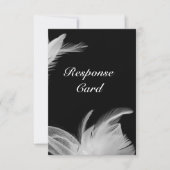 白い羽RSVP 出欠カード (正面)