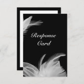 白い羽RSVP 出欠カード (正面/裏面)