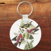 白い翼のクロスビル キーホルダー (正面)