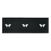 白い翼の名前タグ 名札 (正面)