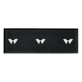 白い翼の名前タグ 名札