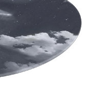 白い翼の馬：月に照らされた空。 カッティングボード (角)