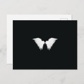 白い翼はがき ポストカード (正面/裏面)