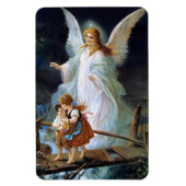白い翼を持つ子供の守護天使 マグネット (縦)