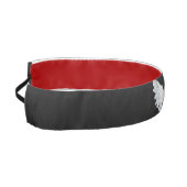 白い翼1-1/2"非主翼バスリップまたは滑ることンド、黒 アスレチックヘッドバンド (左)