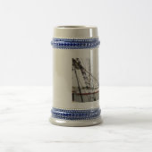 白い背の高い船 – シュタイン ビールジョッキ (中央)