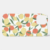 白い背中にを葉付けたレモンとオレンジ Case-Mate iPhoneケース (裏面 (横))