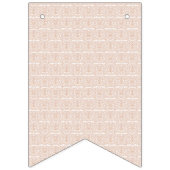 白い背中のベージュと白いパターン バンティングフラッグ (第2の旗)