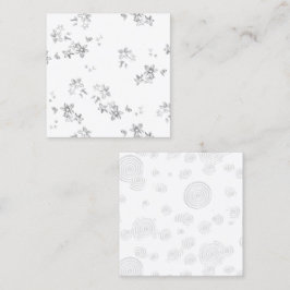 白い背中の泡の黒と白の写真 コーリングカード