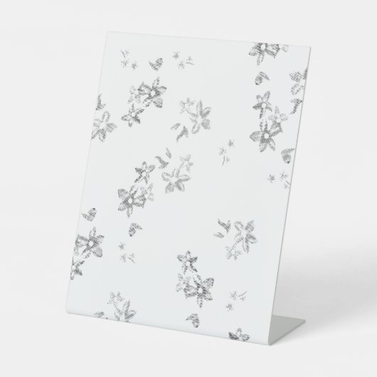 白い背中の泡の黒と白の写真 台座サイン (正面)