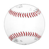 白い背中の泡の黒と白の写真 野球ボール (裏面)