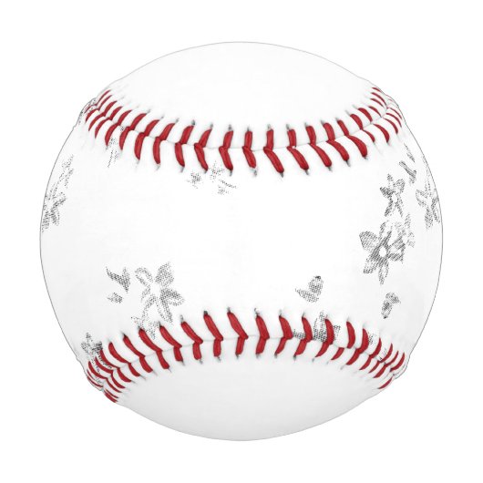 白い背中の泡の黒と白の写真 野球ボール (正面)