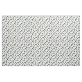 白い背景で絵を描かれるカワセミ ファブリック (ヤード)
