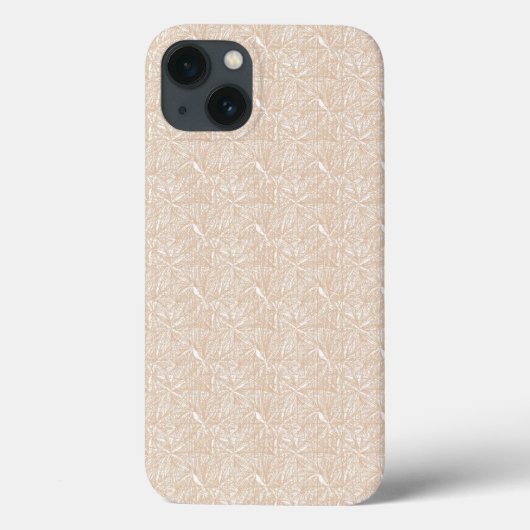 白い背景にの模様が離れある Case-Mate iPhoneケース (裏面)