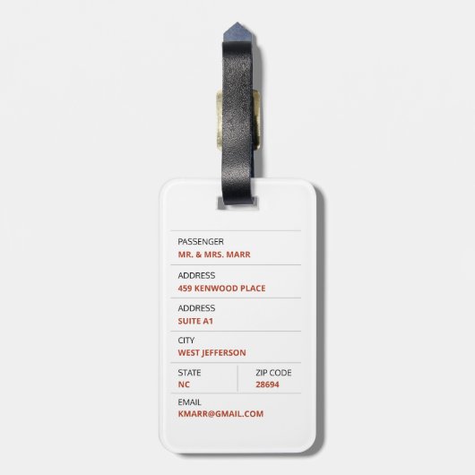 白い背景にイエスを盗むことはない ラゲッジタグ (裏面縦)