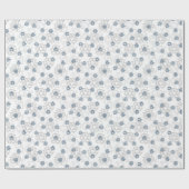 白い背景にエコ記号を付けたパターン ラッピングペーパー (フラット)