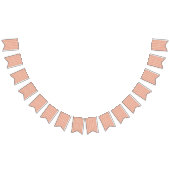 白い背景にオレンジと白の模様 バンティングフラッグ (全)