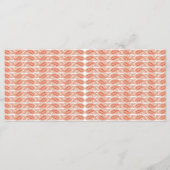 白い背景にオレンジと白の模様 メニュー (正面)