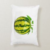 白い背景にスイカ アクセントクッション (裏面(縦))